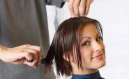 girl getting a haircut