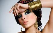 woman wearing exotic jewelry