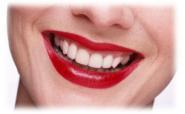 brilliant white teeth in bright smile after tooth whitening